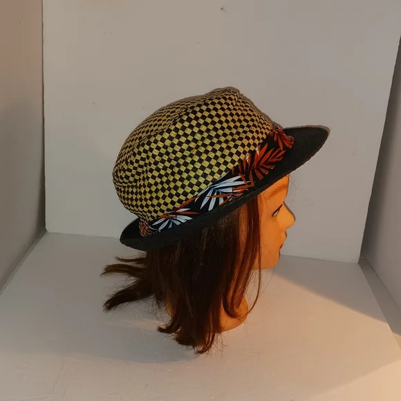 Cremieux Straw Hat with Plaid Band Cremieux Blue Label Plaid Fedora Hat | Liberty Center main image 3